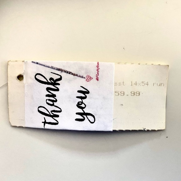 Tapestry Table Runner in red/gold 53” - Picture 2 of 3